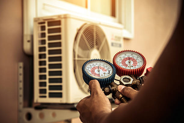 Professional Hvac technician working in Byron, MN